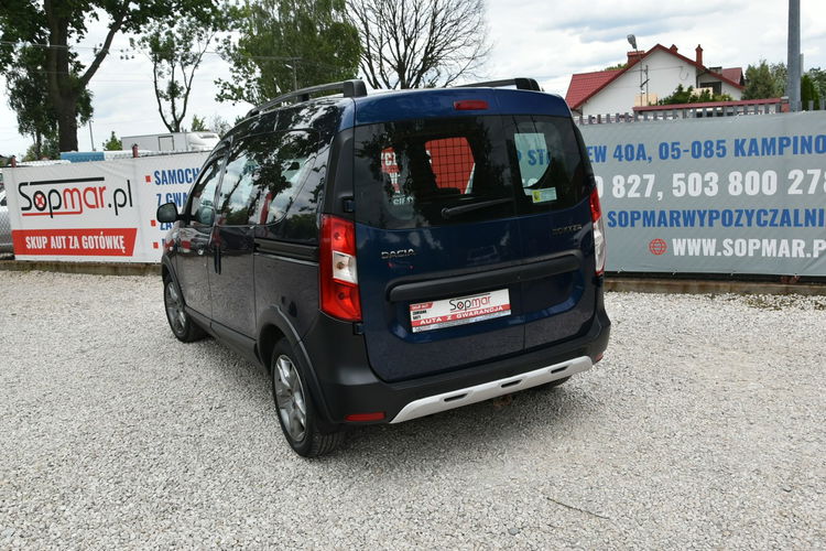 Dacia Dokker Stepway 1.6SCe 102KM 2019r. Salon PL 5-os Klima TEMPOMAT czujniki HAK zdjęcie 20