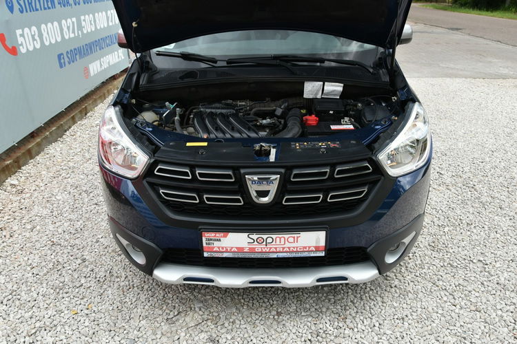 Dacia Dokker Stepway 1.6SCe 102KM 2019r. Salon PL 5-os Klima TEMPOMAT czujniki HAK zdjęcie 24