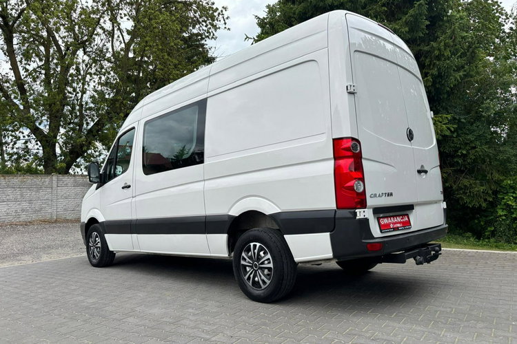 Volkswagen Crafter 2.0 140KM 2015 L2H2 6osobowy Brygadówka Tempomat Klimatyzacja Hak zdjęcie 3