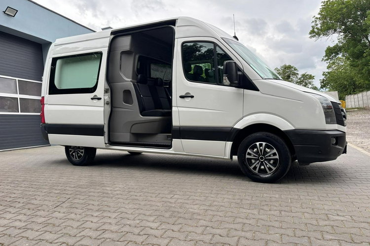 Volkswagen Crafter 2.0 140KM 2015 L2H2 6osobowy Brygadówka Tempomat Klimatyzacja Hak zdjęcie 5
