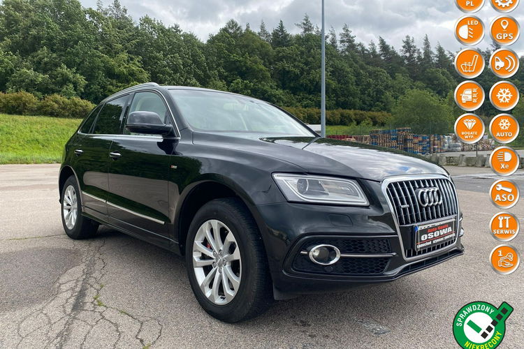 Audi Q5 3.0tdi 258KM Quattro s-line doinwestowany bezwypadkowy zamiana 1.r.gw zdjęcie 1
