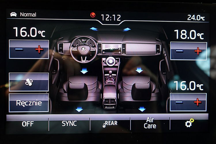 Skoda Kodiaq 4x4 DSG 190KM El.Dach+Led+ACC STYLE Gwarancja Kraj Bezwyp 4x2 zdjęcie 29