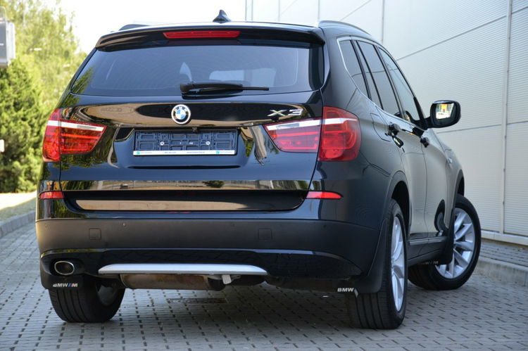 BMW X3 Czarna Zarejestrowana 2.0D 184KM Serwis Lift Bi-xenon Ruda Skóra Navi zdjęcie 10