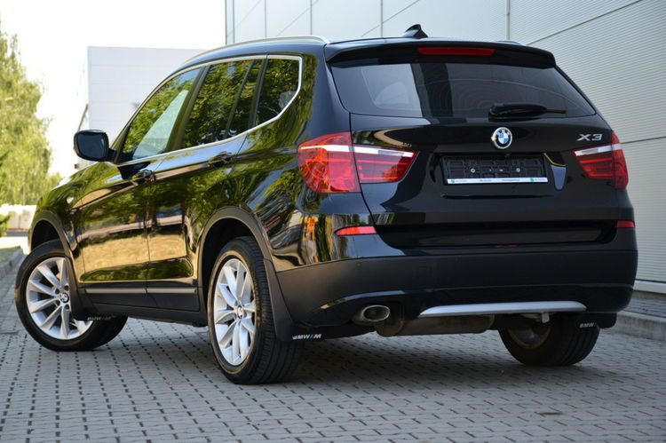 BMW X3 Czarna Zarejestrowana 2.0D 184KM Serwis Lift Bi-xenon Ruda Skóra Navi zdjęcie 18