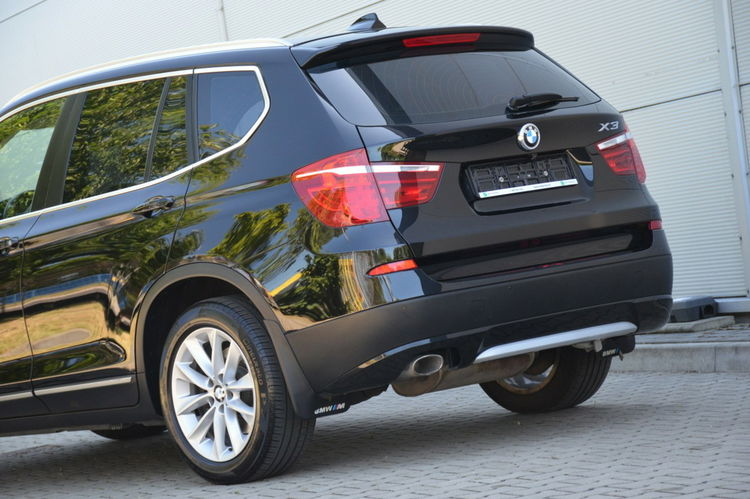 BMW X3 Czarna Zarejestrowana 2.0D 184KM Serwis Lift Bi-xenon Ruda Skóra Navi zdjęcie 20