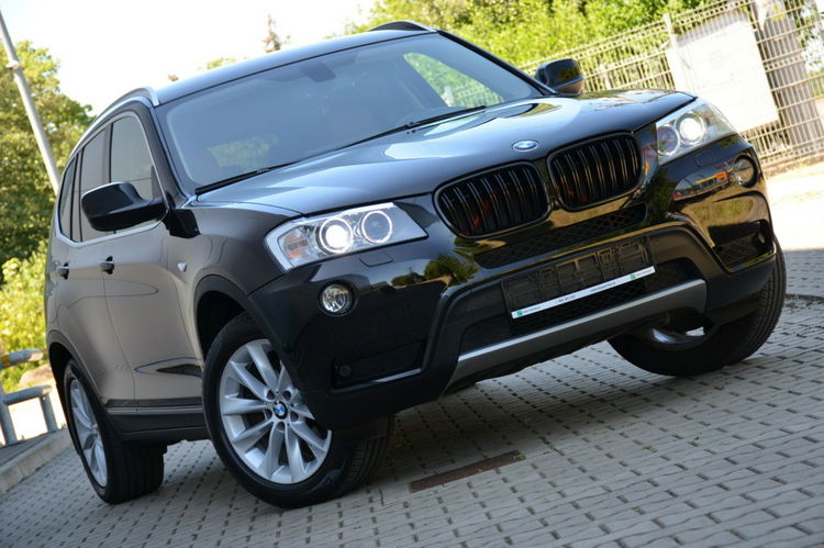 BMW X3 Czarna Zarejestrowana 2.0D 184KM Serwis Lift Bi-xenon Ruda Skóra Navi zdjęcie 22