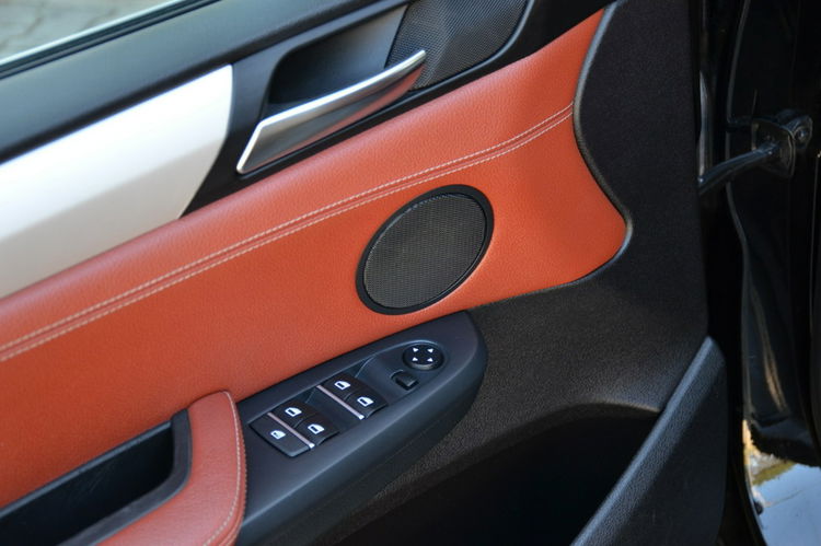 BMW X3 Czarna Zarejestrowana 2.0D 184KM Serwis Lift Bi-xenon Ruda Skóra Navi zdjęcie 24