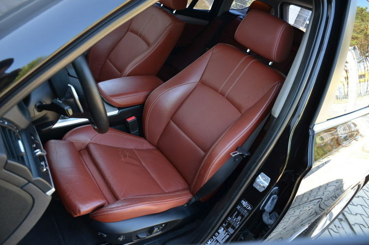 BMW X3 Czarna Zarejestrowana 2.0D 184KM Serwis Lift Bi-xenon Ruda Skóra Navi zdjęcie 29