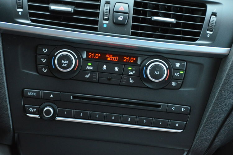 BMW X3 Czarna Zarejestrowana 2.0D 184KM Serwis Lift Bi-xenon Ruda Skóra Navi zdjęcie 37