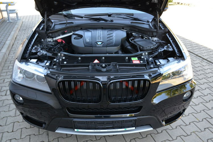 BMW X3 Czarna Zarejestrowana 2.0D 184KM Serwis Lift Bi-xenon Ruda Skóra Navi zdjęcie 6