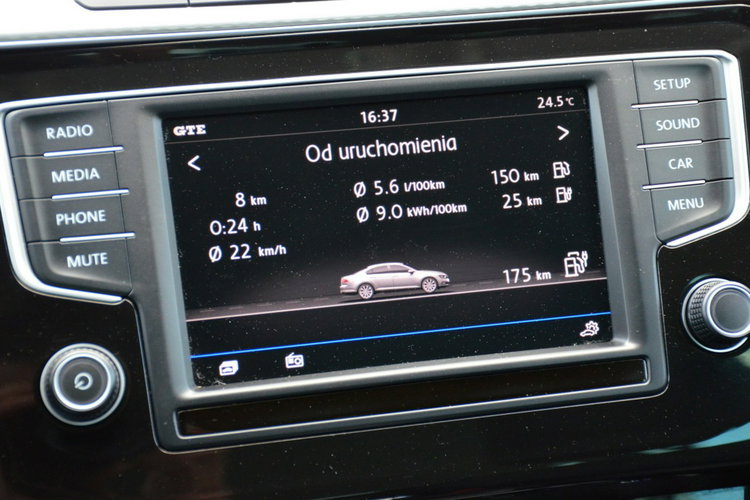 Volkswagen Passat Zarejestrowany 1.4TSI GTE Hybryda 218KM Serwis Navi Nowy rozrząd zdjęcie 37