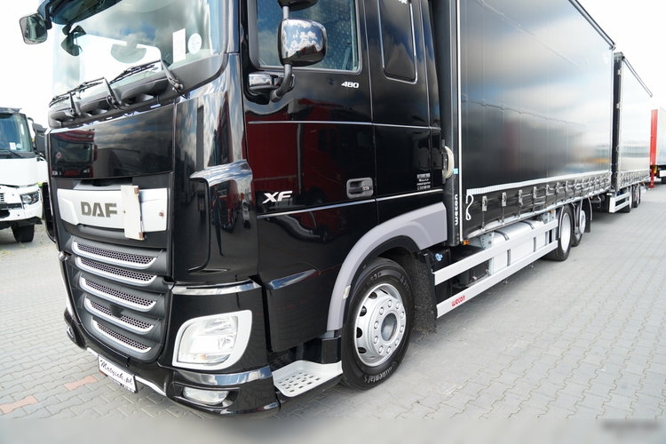 DAF XF 480 / KLIMATYZACJA POSTOJOWA /  ZESTAW TANDEM / 120 M3 / PRZEJAZDOWY / Wecon / 2019 / PO KONTRAKCIE SERWISOWYM zdjęcie 10