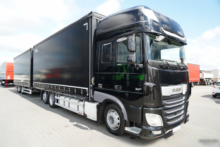 DAF XF 480 / KLIMATYZACJA POSTOJOWA /  ZESTAW TANDEM / 120 M3 / PRZEJAZDOWY / Wecon / 2019 / PO KONTRAKCIE SERWISOWYM zdjęcie 3
