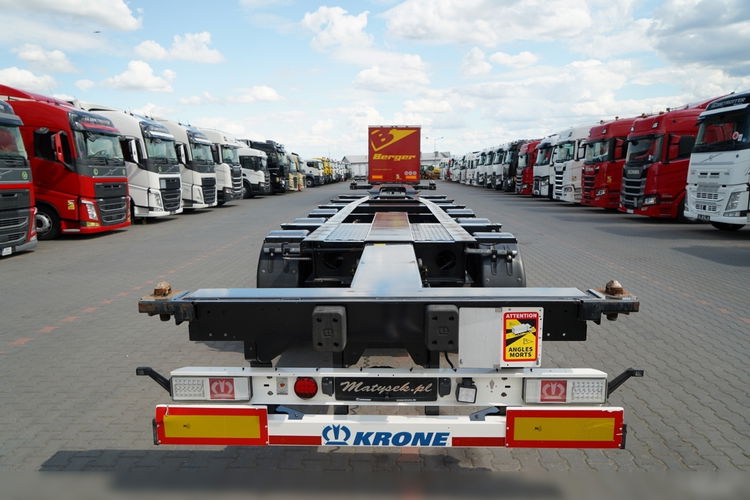 Krone / NACZEPA PODKONTENEROWA / UNIWERSALNA / 2023 ROK / ROZSUWANY TYŁ / OŚ PODNOSZONA / DO WSZYSTKICH RODZAJÓW KONTENERÓW / zdjęcie 13