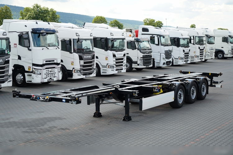 Krone / NACZEPA PODKONTENEROWA / UNIWERSALNA / 2023 ROK / ROZSUWANY TYŁ / OŚ PODNOSZONA / DO WSZYSTKICH RODZAJÓW KONTENERÓW / zdjęcie 1