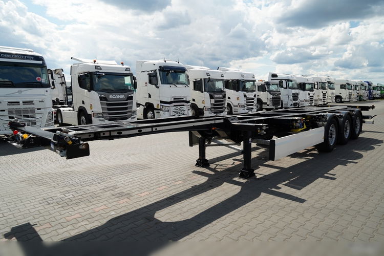 Krone / NACZEPA PODKONTENEROWA / UNIWERSALNA / 2023 ROK / ROZSUWANY TYŁ / OŚ PODNOSZONA / DO WSZYSTKICH RODZAJÓW KONTENERÓW / zdjęcie 3