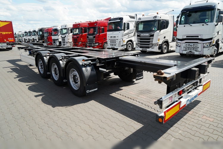 Krone / NACZEPA PODKONTENEROWA / UNIWERSALNA / 2023 ROK / ROZSUWANY TYŁ / OŚ PODNOSZONA / DO WSZYSTKICH RODZAJÓW KONTENERÓW / zdjęcie 4