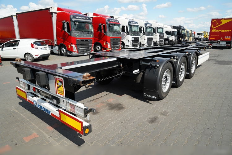 Krone / NACZEPA PODKONTENEROWA / UNIWERSALNA / 2023 ROK / ROZSUWANY TYŁ / OŚ PODNOSZONA / DO WSZYSTKICH RODZAJÓW KONTENERÓW / zdjęcie 6