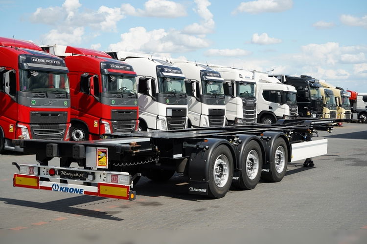 Krone / NACZEPA PODKONTENEROWA / UNIWERSALNA / 2023 ROK / ROZSUWANY TYŁ / OŚ PODNOSZONA / DO WSZYSTKICH RODZAJÓW KONTENERÓW / zdjęcie 7