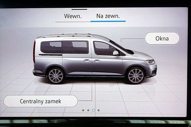 Volkswagen Caddy 7-Osób LONG AUTOMAT LED+Navi FABRYCZNA Gwarancja I-wł Kraj Bezwyp F23% 4x2 zdjęcie 48