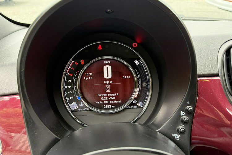 Fiat 500 Gwarancja. Przebieg 12 Tys. Led zdjęcie 13