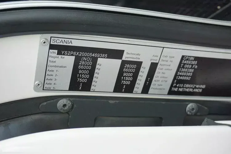Scania P 410 / EURO 6 / CHŁODNIA + WINDA / 23 PALETY / OŚ SKRĘTNA zdjęcie 11