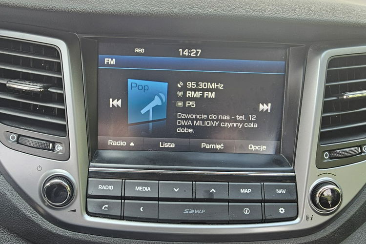 Hyundai Tucson Nawigacja, kamera, grzane fotele i kierownica, serwis zdjęcie 14