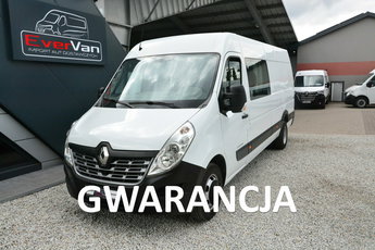 Renault Master najdłuższy L4H2 7 osobowy brygadówka bliźniak max doka 165KM