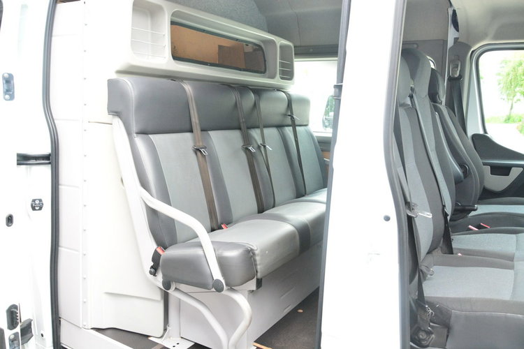 Renault Master najdłuższy L4H2 7 osobowy brygadówka bliźniak max doka 165KM zdjęcie 6