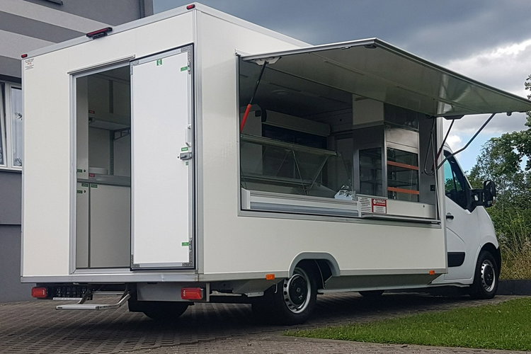 Renault Master SKLEP BAR FOODTRUCK KONTENER NISKOPODŁOGOWY AUTOSKLEP KLIMA AGREGAT zdjęcie 20