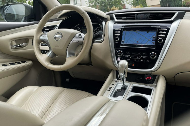 Nissan Murano Jasne Skóry 3.5V6 Panorama 4xgrzane fotele Radar Grzana kierownica zdjęcie 19