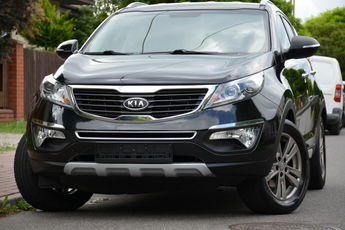 Kia Sportage Czarna Zarejestrowana 1.6GDI 135KM Serwis Navi Skóra Parktronik Alu