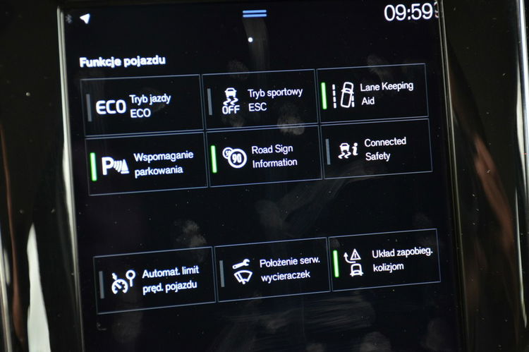 Volvo V60 Czarne Zarejestrowane 2.0B3 Mild Hybrid Serwis As.pasa Czytanie znaków zdjęcie 35