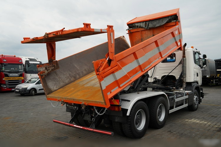 Scania G 490 / 6x4 / WYWROTKA DWUSTRONNA / HYDROBURTA / BOARDMATIC / HYDROKLAPA / 2017 zdjęcie 9