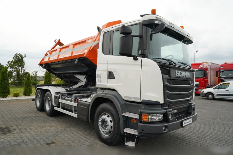 Scania G 490 / 6x4 / WYWROTKA DWUSTRONNA / HYDROBURTA / BOARDMATIC / HYDROKLAPA / 2017 zdjęcie 10