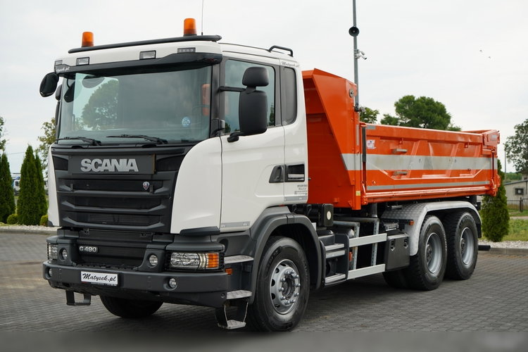 Scania G 490 / 6x4 / WYWROTKA DWUSTRONNA / HYDROBURTA / BOARDMATIC / HYDROKLAPA / 2017 zdjęcie 13