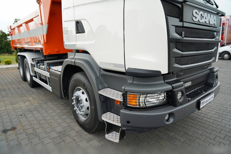 Scania G 490 / 6x4 / WYWROTKA DWUSTRONNA / HYDROBURTA / BOARDMATIC / HYDROKLAPA / 2017 zdjęcie 19