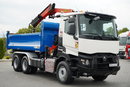 Renault C 440 / 6x4 / WYWROTKA /+ HDS PALFINGER pk 19.001 sld / HARDOX / HYDROBURTA / STEROWANIE RADIOWE/ CHWYTAK /OPONY 100% / PO KONTRAKCIE SERWISOWYM zdjęcie 10