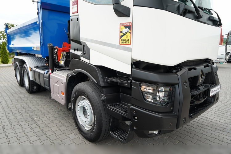 Renault C 440 / 6x4 / WYWROTKA /+ HDS PALFINGER pk 19.001 sld / HARDOX / HYDROBURTA / STEROWANIE RADIOWE/ CHWYTAK /OPONY 100% / PO KONTRAKCIE SERWISOWYM zdjęcie 16