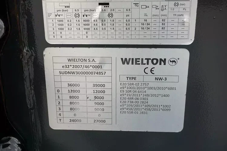 Wielton / WYWROTKA / 55 M3 / STALOWA / 2 X OŚ PODNOSZONA zdjęcie 11