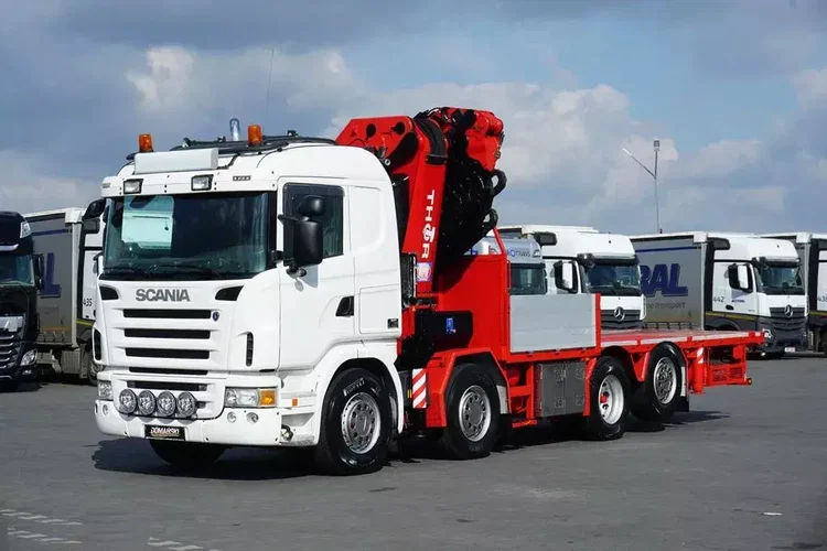 Scania G 480 / 8 X 2 / SKRZYNIOWY + HDS / HMF THOR - O K6 + JIB FJ 2000 K6 / WYSIĘG 33, 5 M zdjęcie 3