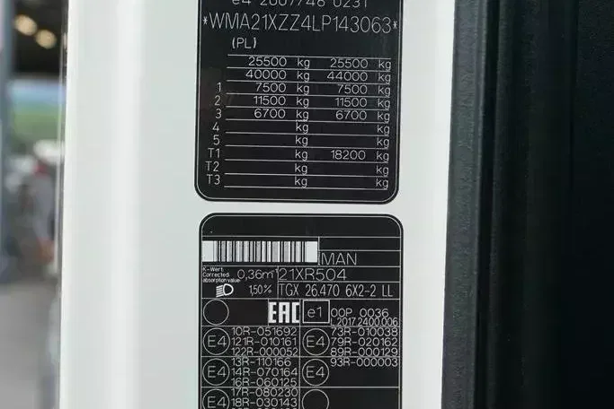 MAN / TGX / 26.470 / ACC / E 6 / MP 5 / ZESTAW BDF 2 X 7.15 M , 7.45 M , 7.82 M zdjęcie 11