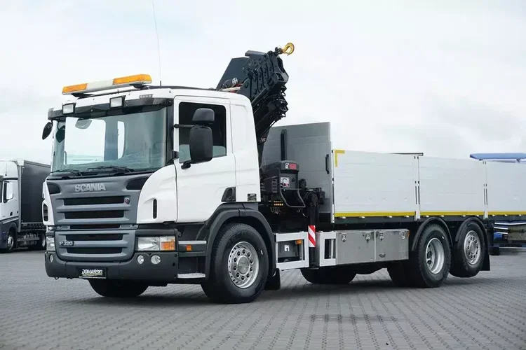 Scania P 320 / 6 X 2 / SKRZYNIOWY + HDS / HIAB 211 EP - 5 / OŚ SKRĘTNA / WYS. 14 M zdjęcie 23