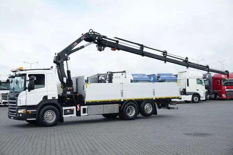 Scania P 320 / 6 X 2 / SKRZYNIOWY + HDS / HIAB 211 EP - 5 / OŚ SKRĘTNA / WYS. 14 M zdjęcie 5