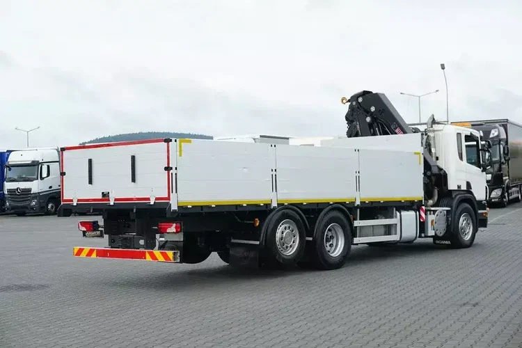 Scania P 320 / 6 X 2 / SKRZYNIOWY + HDS / HIAB 211 EP - 5 / OŚ SKRĘTNA / WYS. 14 M zdjęcie 7
