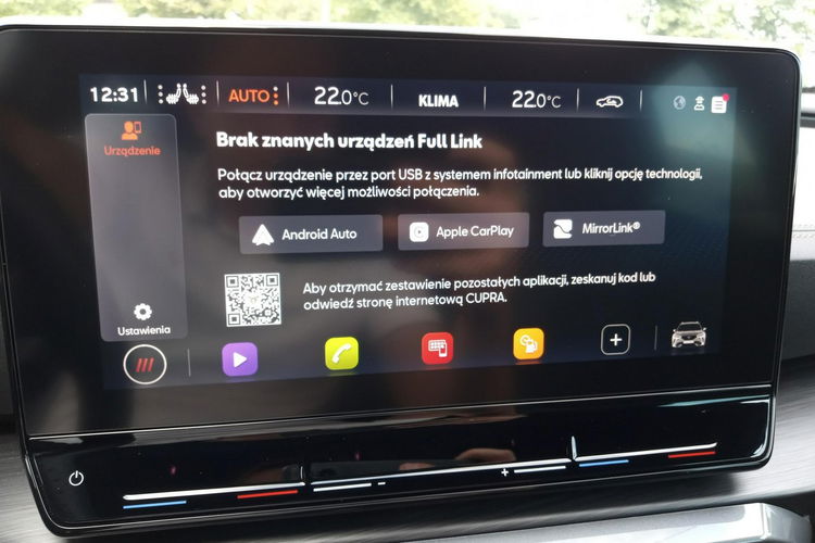 Cupra Formentor 1.5TSI 150KM DSG Ambiente Kamera Gwar. Dealer FV23% zdjęcie 22