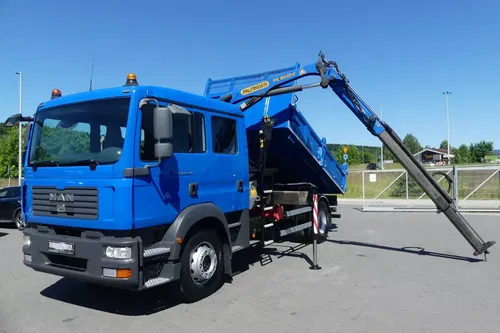 MAN TGM 18.240 / WYWROTKA + HDS / ŁYŻKA / DOKA /