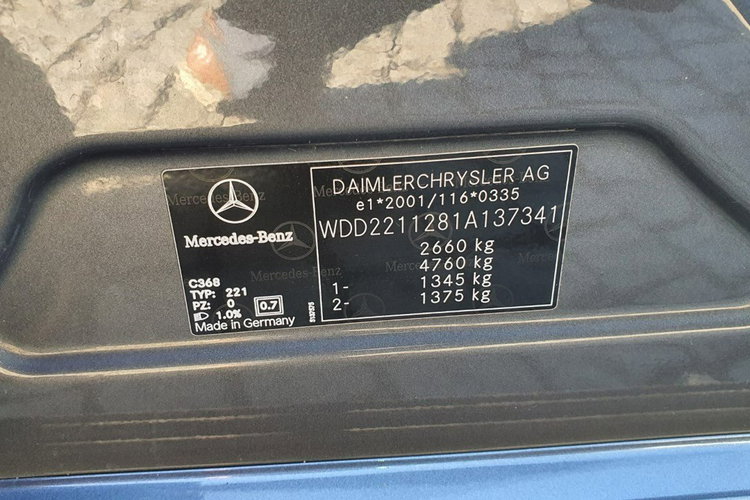 Mercedes S 420 S 420 CDi W221, LONG, Night Vision, Bogate wypos. 2007 r zdjęcie 11