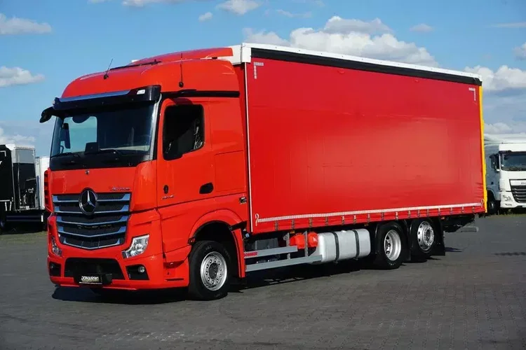 Mercedes ACTROS / 2545 / ACC / E 6 / MP 5 / FIRANKA / 20 PALET / OŚ SKRĘTNA zdjęcie 2