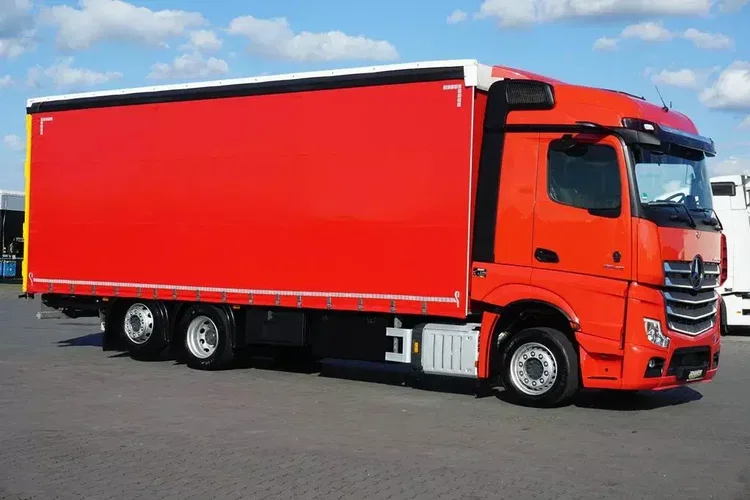 Mercedes ACTROS / 2545 / ACC / E 6 / MP 5 / FIRANKA / 20 PALET / OŚ SKRĘTNA zdjęcie 4